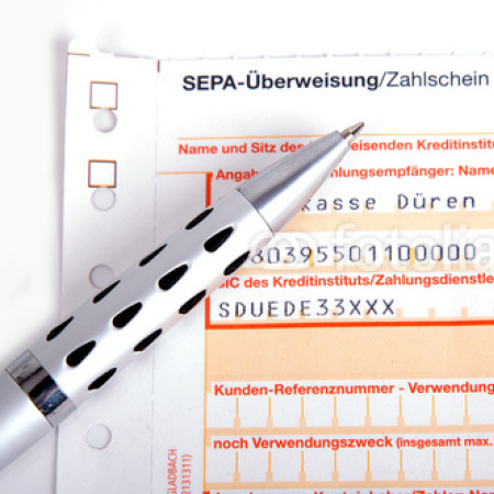 Bezahlarten Banküberweisung